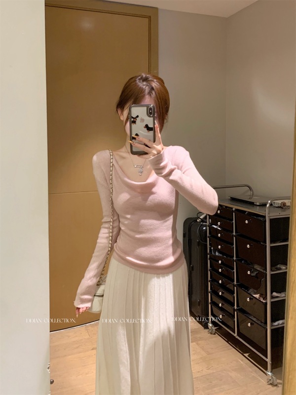 Short-sleeved French casual retro square collar slit mid-length chiffon dress floral waistband bubble Korean style A-line