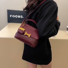 Foreign trade cross-border bag women's new style fashionable small square bag hand-held letter ladies one-shoulder cross-body INS