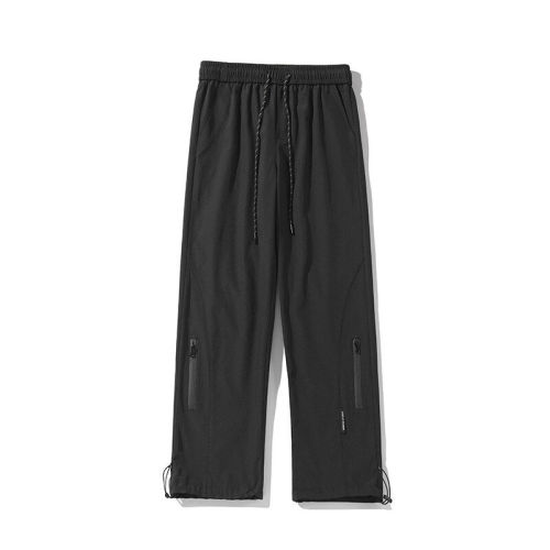 Large size waterproof straight-leg pants