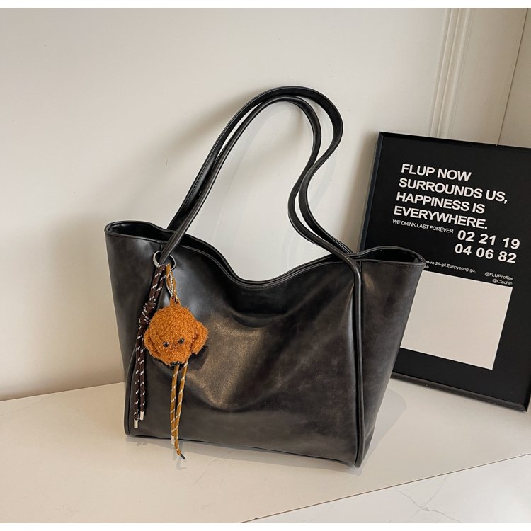 High-end Maillard bag women's 2024 new trendy fashion retro shoulder bag large capacity tote bag
