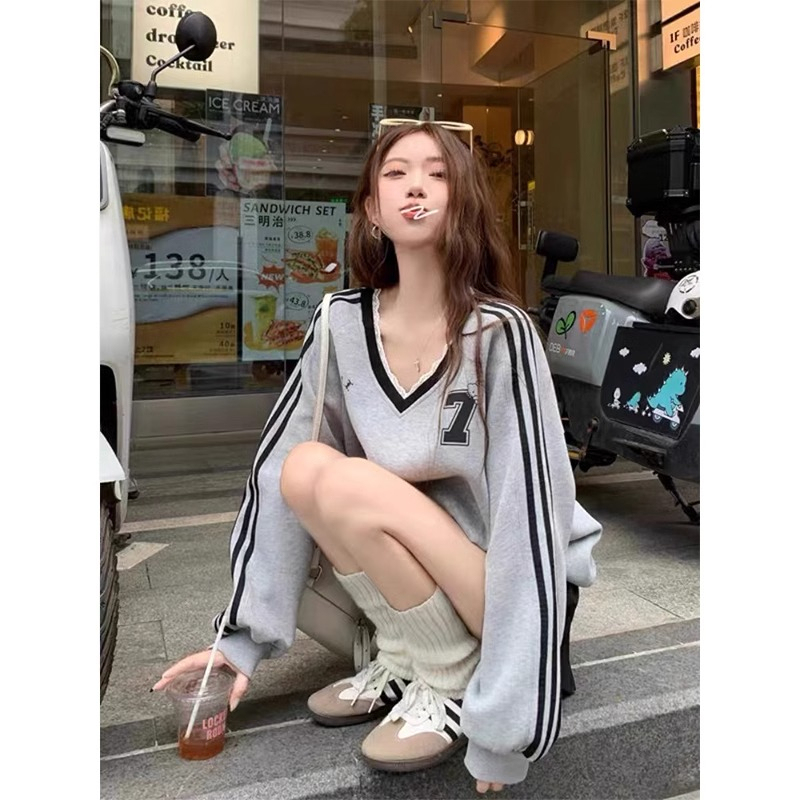 Special offer printing + CVC Chinese cotton composite super plus velvet extra large size 300 pounds three-bar sweatshirt for women
