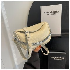 Genuine leather chain small bag summer small bag crossbody versatile mobile phone new student shoulder mini sports bag