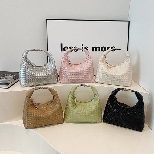 Hand-carrying fashionable pea bag for women 2024 summer Korean version simple versatile shoulder bag texture crossbody bag for women