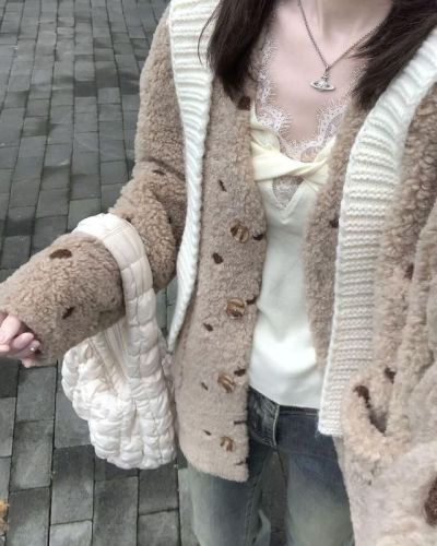 Pure lust style lace splicing twist women's autumn and winter new chic slimming long-sleeved top