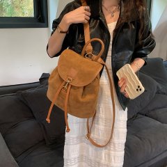 Baroness's new American-style large-capacity backpack women's fashion sweet and cool style retro casual travel bag