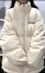 Women's new cotton-padded jacket, early winter velvet thickened couple's top and jacket