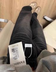 Black and gray wide-leg jeans for women 2024 autumn new American-style high-waist slimming loose drape straight floor-length mopping pants