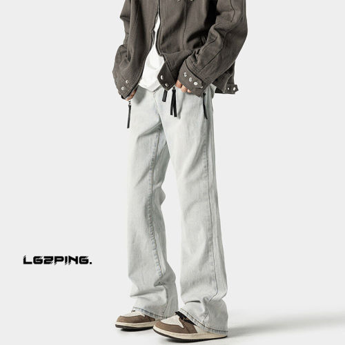 Spring new style shadowless wall large size American bootcut jeans