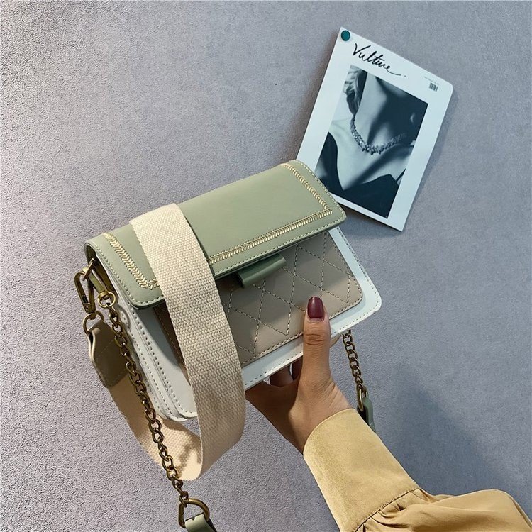 women bags new fashion texture hand-held crossbody bag versatile ins shoulder bag small square bag