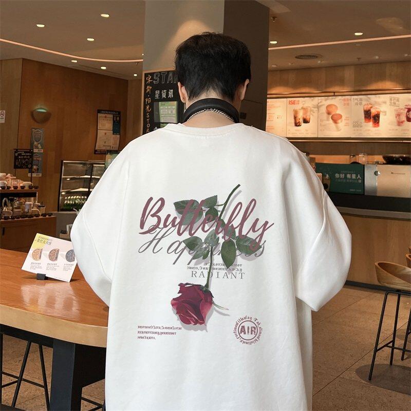 New trendy versatile round neck printed sweatshirt limited to 39