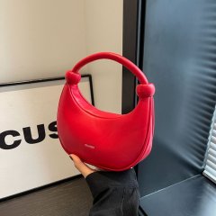 This year's popular bags for women 2024 new fashion high-end single shoulder crossbody bag niche design dumpling bag saddle bag