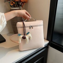 Korean style fashionable simple personalized small square bag women's backpack 2024 summer new style versatile style women's bag