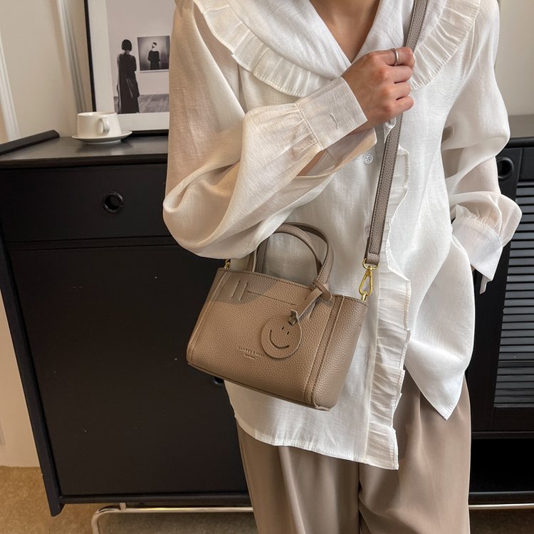 Textured pebbled women's bag summer new fashion handheld tote bag trendy Korean style single shoulder crossbody bag