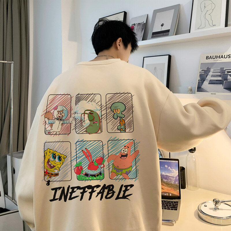Live broadcast 360g heavyweight American printed sweatshirt