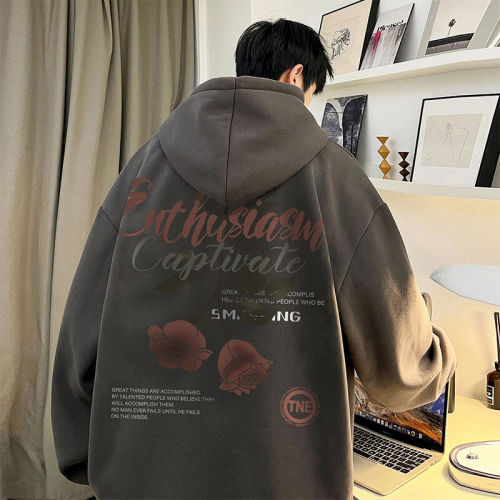 Live broadcast quality 360g heavyweight American printed sweatshirt