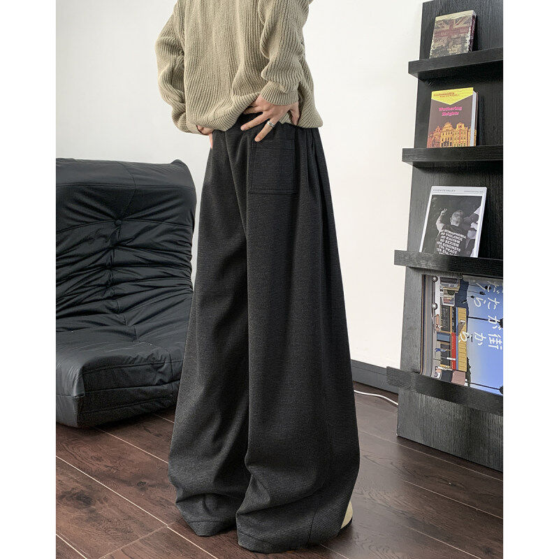 Heavyweight thickened warm casual pants casual straight scimitar pants