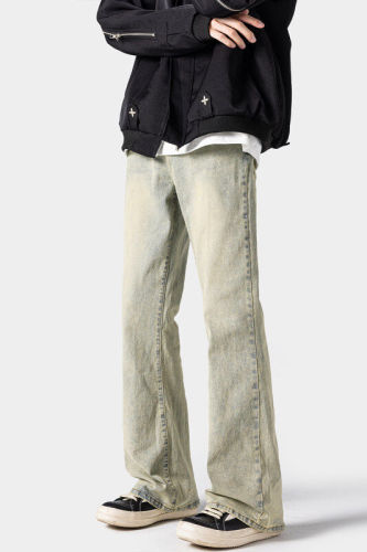 Spring new style shadowless wall large size American bootcut jeans