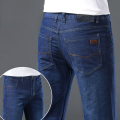 Men's jeans new stretch slim straight casual men's autumn denim multi-color trousers