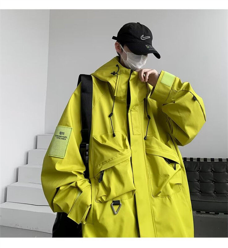 New Hong Kong style American high street brand hooded jacket