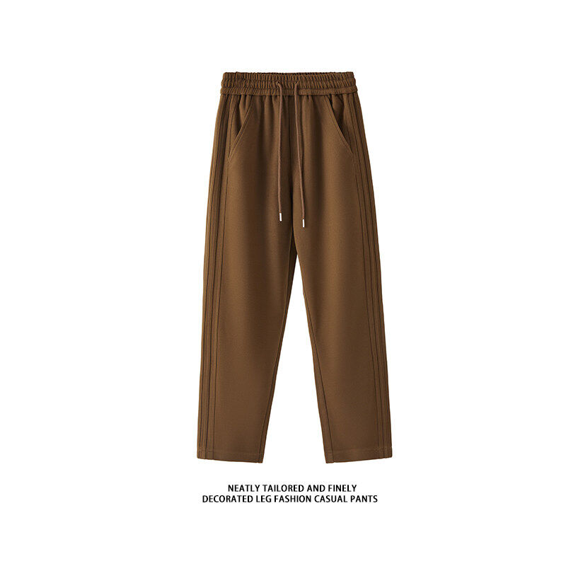 Starry sky trousers men's autumn and winter loose narrow micro-taper straight pants drape high-end casual pants sports pants