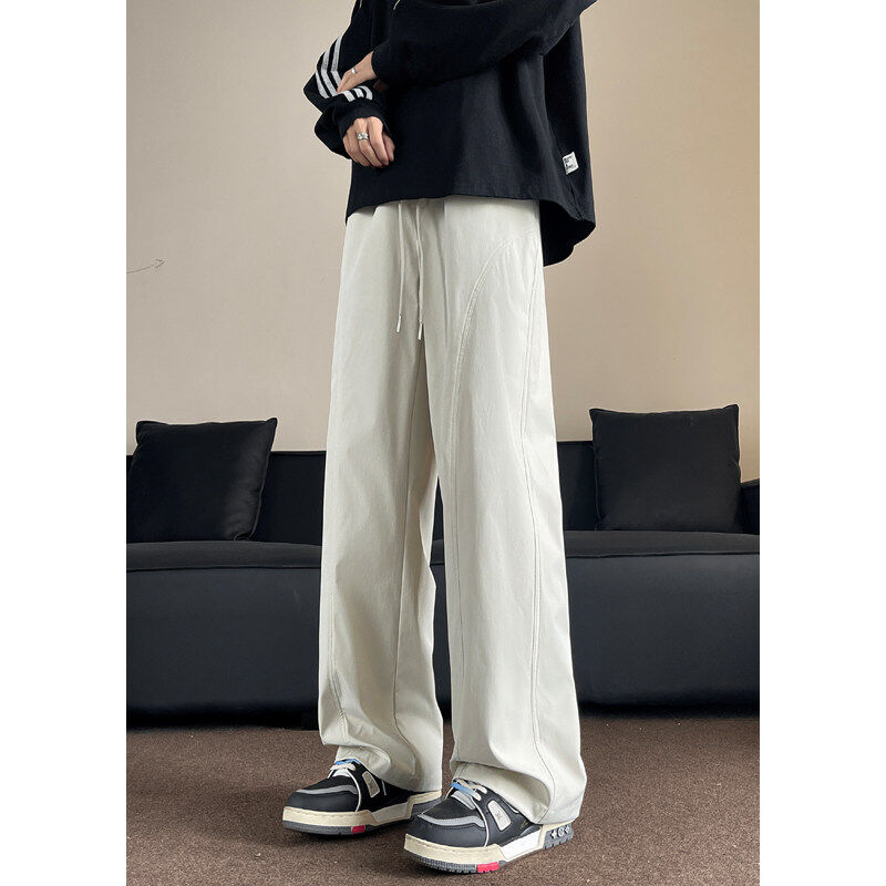 Spring New Style Interior Sofa Large Size American Bias Cut Straight Pants