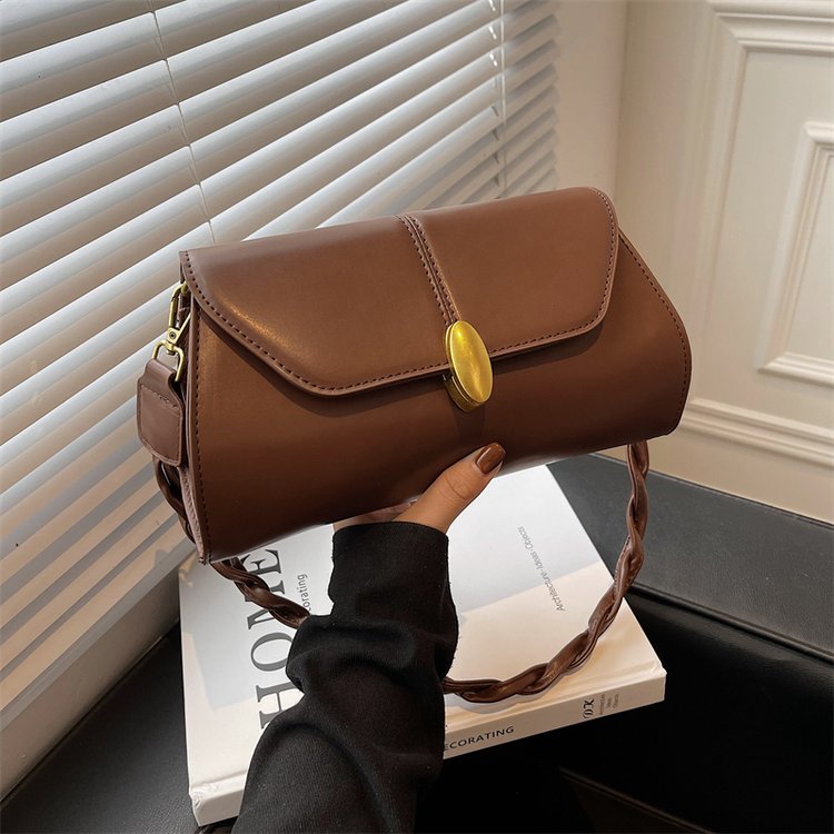 Cross-border armpit bag for women 2024 new high-end autumn and winter versatile shoulder crossbody bag retro popular small square bag