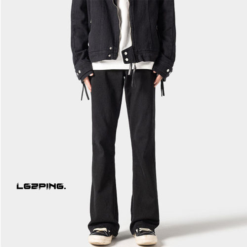 Spring new style shadowless wall large size American bootcut jeans