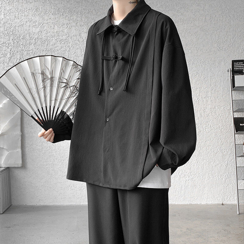 Spring and summer new shirts, long-sleeved, loose and versatile basic style