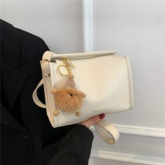 Korean style simple and versatile bag for women 2024 new casual fashion small square bag high-end popular popular shoulder bag
