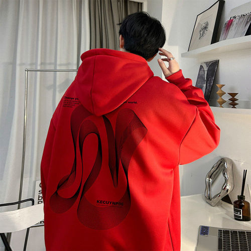 Live broadcast quality 360g heavyweight American printed sweatshirt