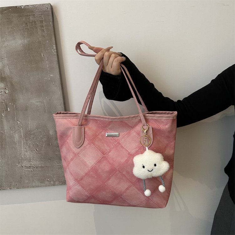 Autumn and winter casual large-capacity bag for women 2024 new fashion trend shoulder bag versatile texture commuter tote bag
