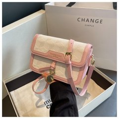 High-end small bag for women spring and summer new trendy niche letter shoulder crossbody bag women's small square bag