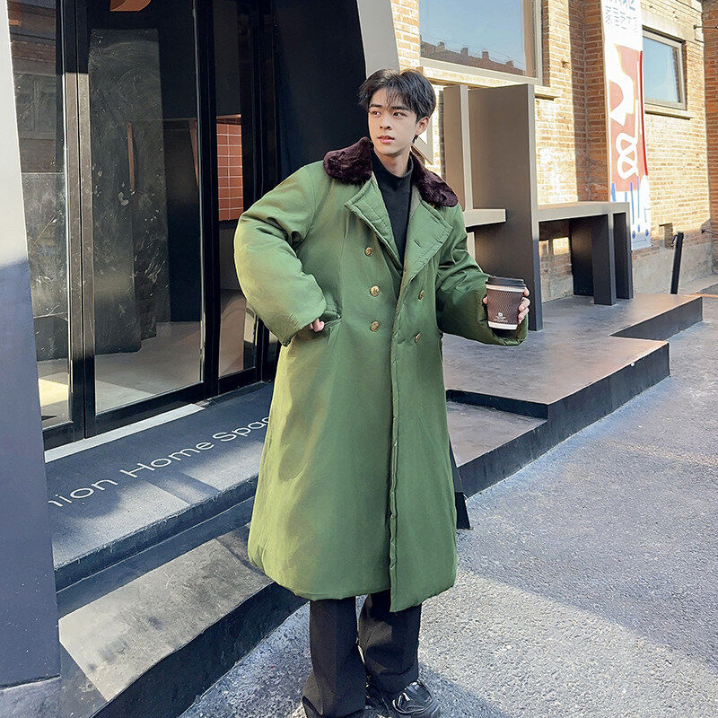 Winter thickening new military coat male college student wears subzero cold-proof cotton-padded jacket Northeastern cotton-padded jacket