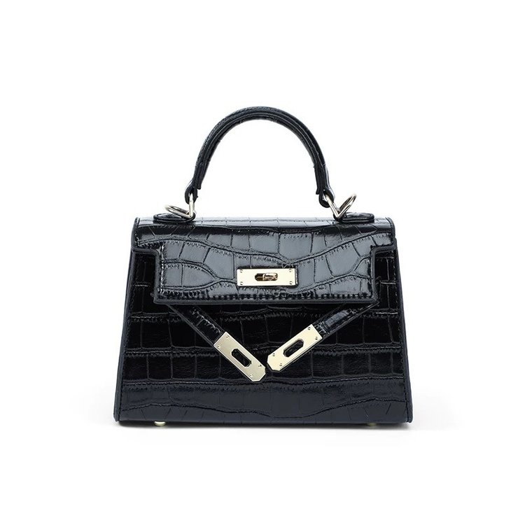 French niche texture handbag 2024 new women's bag fashionable simple crossbody bag popular hot Kelly bag
