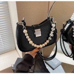 Underarm bag for women 2024 new high-end women's niche design summer French white light luxury crossbody bag