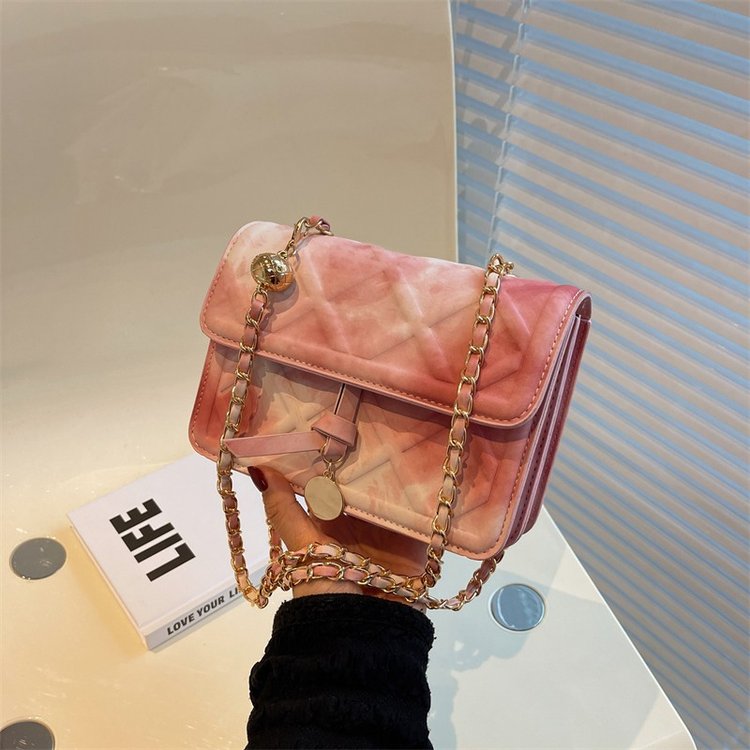 Bags new style women's high-end niche crossbody bag fashion trend gradient single shoulder small square bag women's bag wholesale