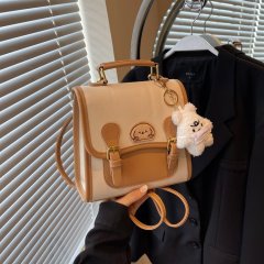 Cross-border this year's popular college style small bag for women 2024 new retro backpack multi-purpose single shoulder crossbody bag