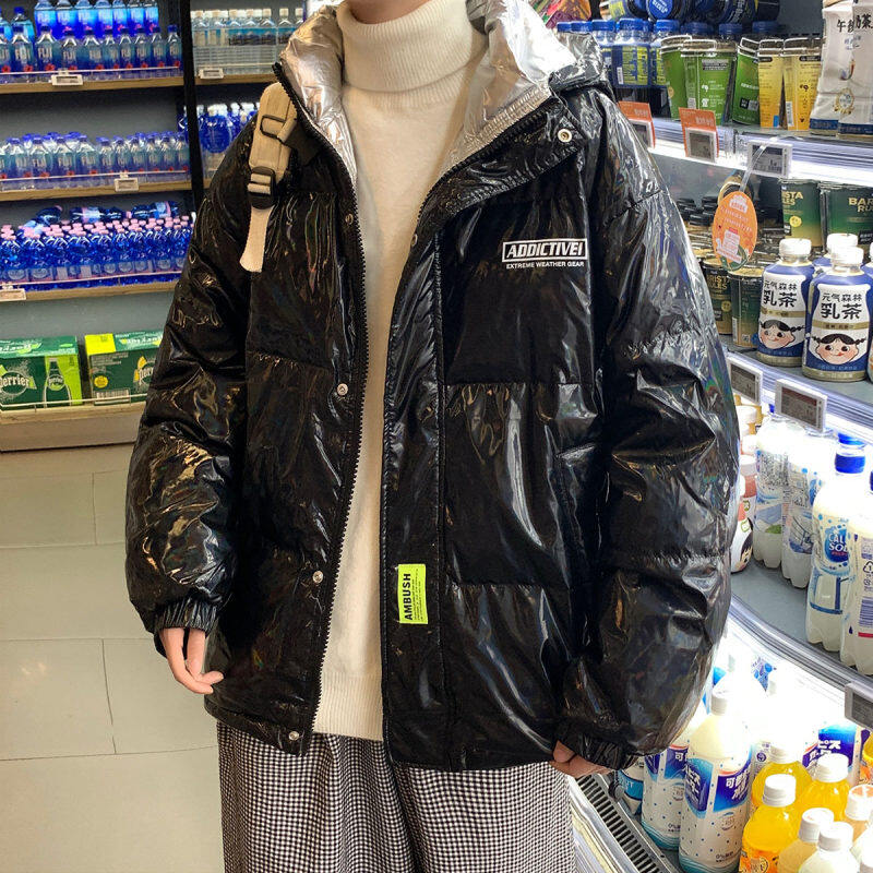 Hong Kong style new national standard 80 white duck down hooded down jacket