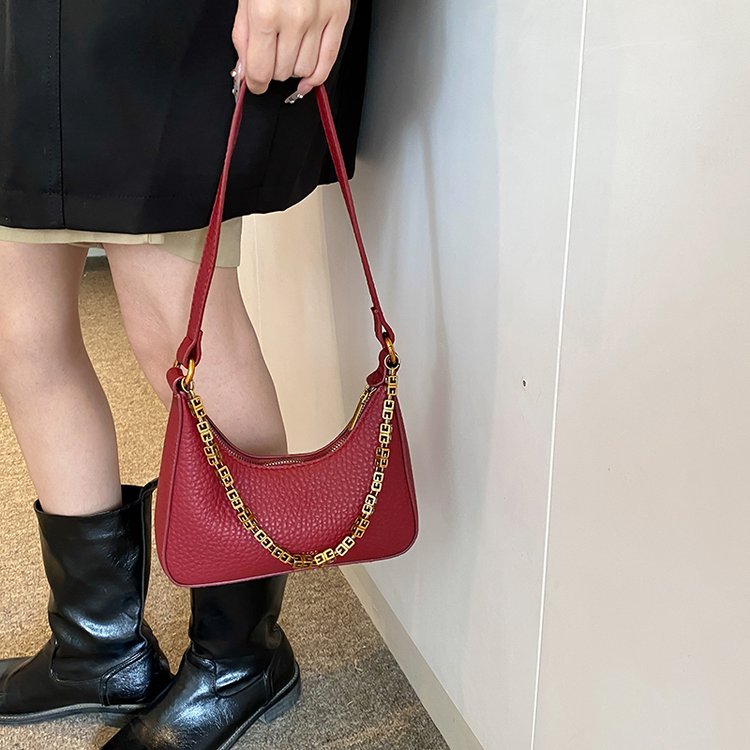 Niche texture armpit bag women's bag 2024 new simple small square bag versatile shoulder crossbody bag one piece drop shipping