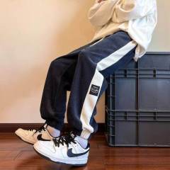 Loose straight casual pants, trendy men's leggings pants, versatile Hong Kong trend men's pants