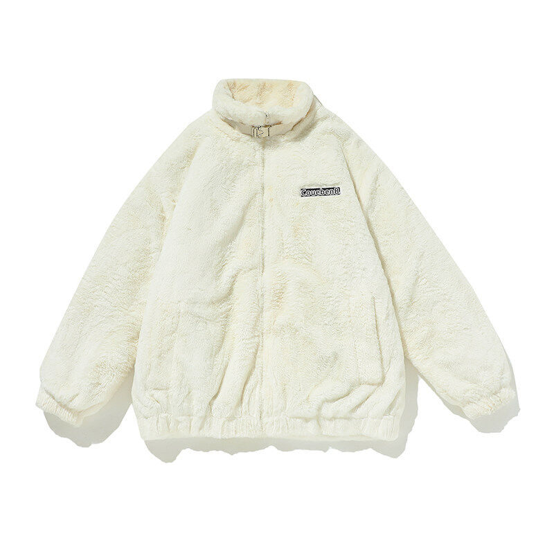 White background new style lamb wool cotton coat for men and women