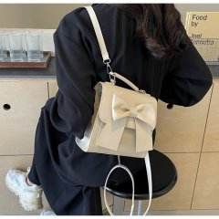 Fashionable cross-body backpack, casual personality, beautiful handbag, women's 2024 new work commuter backpack