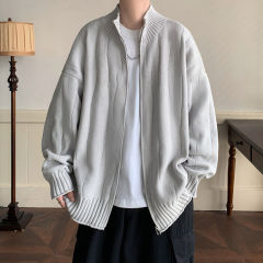 Loose sweater cardigan lazy style knitted sweater jacket