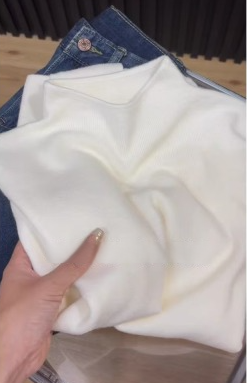 Core-spun yarn original quality soft waxy cashmere feel half turtleneck knitted bottoming shirt for women