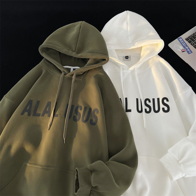 New autumn and winter silicone lettering hooded sweatshirt