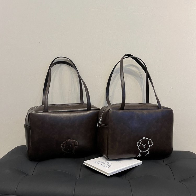 High-end Maillard Bag Women's 2024 Winter Retro Casual Versatile Shoulder Bag Large Capacity Commuting Bag