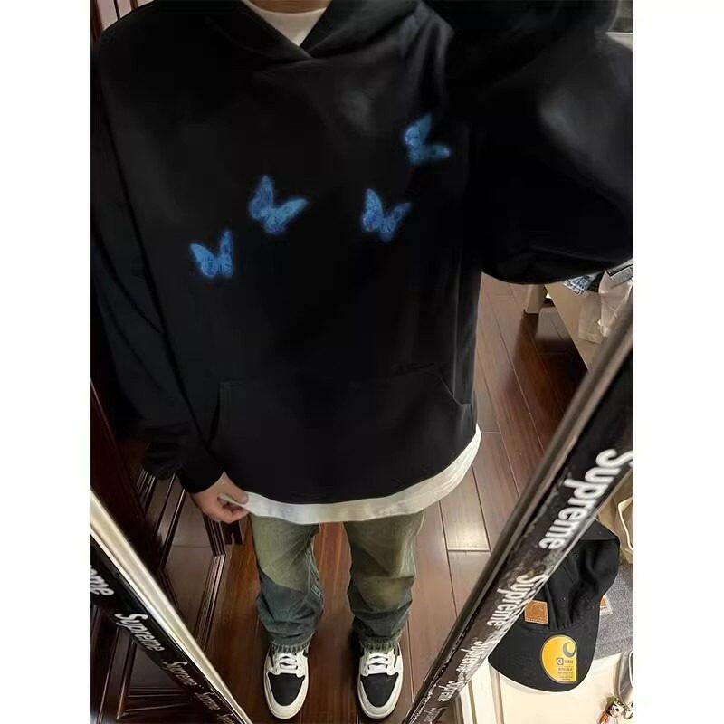 High-quality autumn new hooded Chinese cotton sweatshirt regular style-net picture