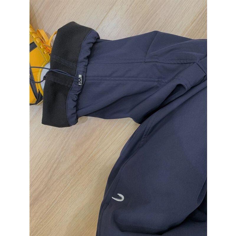 Velvet and thickened American retro functional casual pants