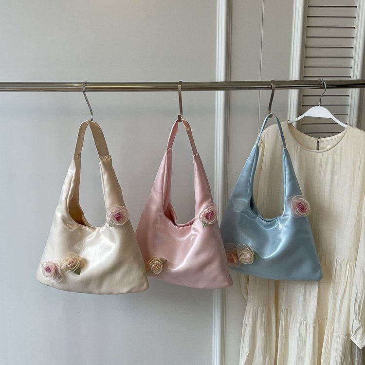 Cross-border women's bags, summer high-end handbags, 2024 new fashion niche armpit bags, versatile shoulder bags