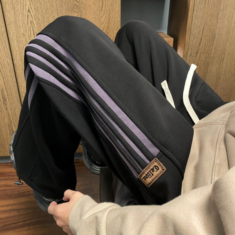 American sports autumn new trend three stripes loose casual sweatpants